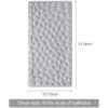 Bligli Alfombrilla de ducha para bañera 16.0 x 36.0 in