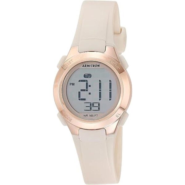 Armitron Sport Reloj con correa de resina rosa con_1
