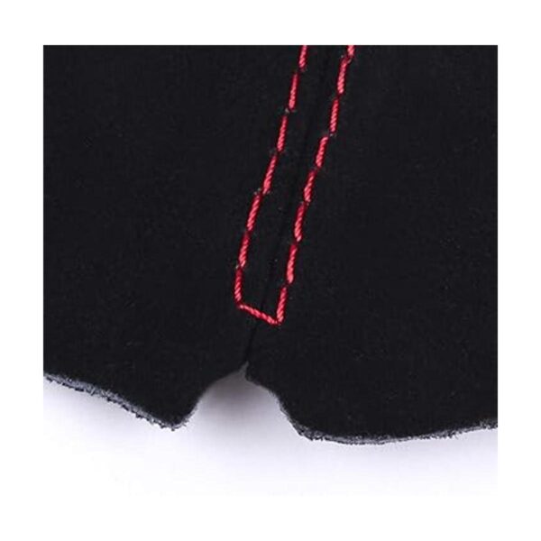 RASTP Bota de piel de ante con puntada roja manual o