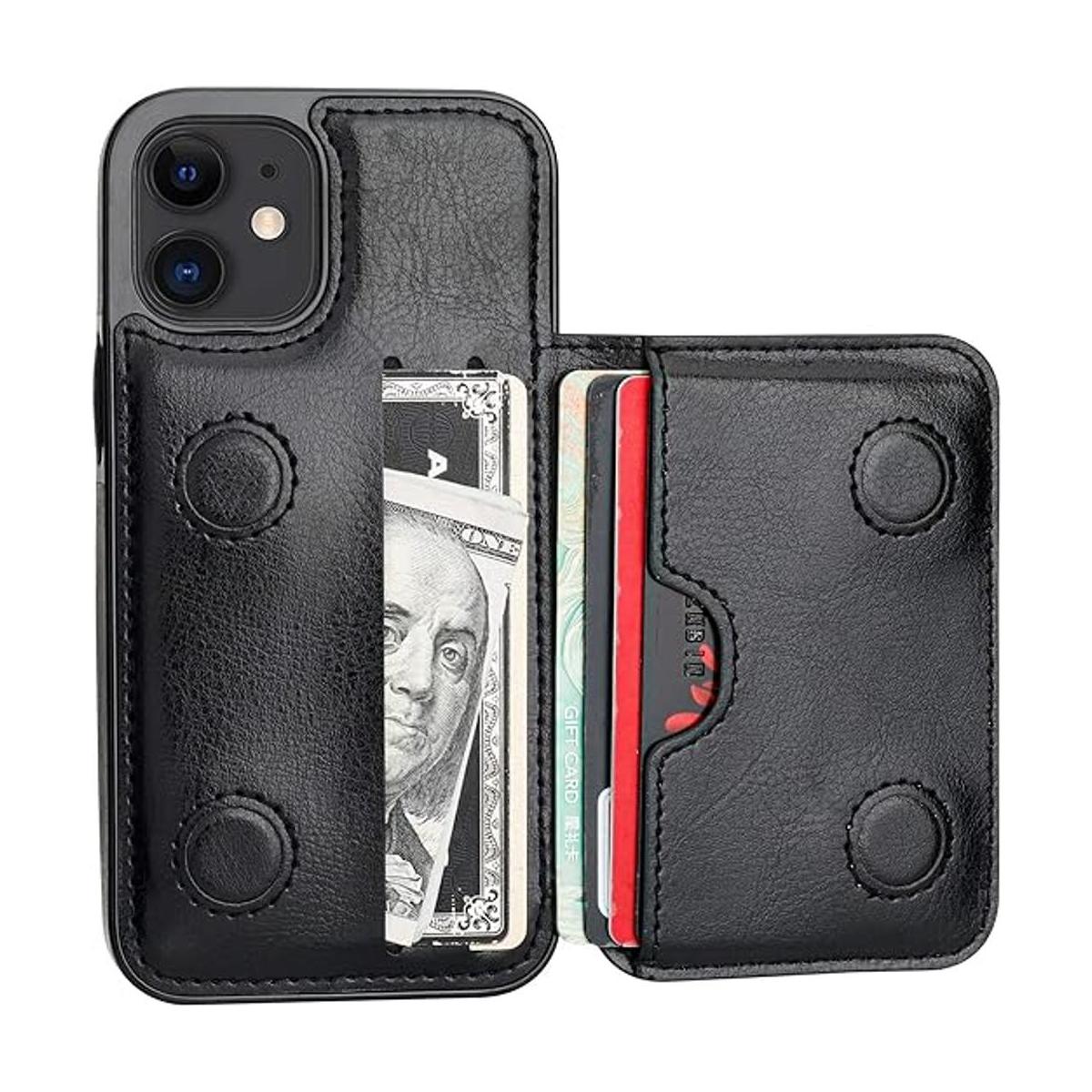KIHUWEY Funda protectora para iPhone 12 Mini con soporte