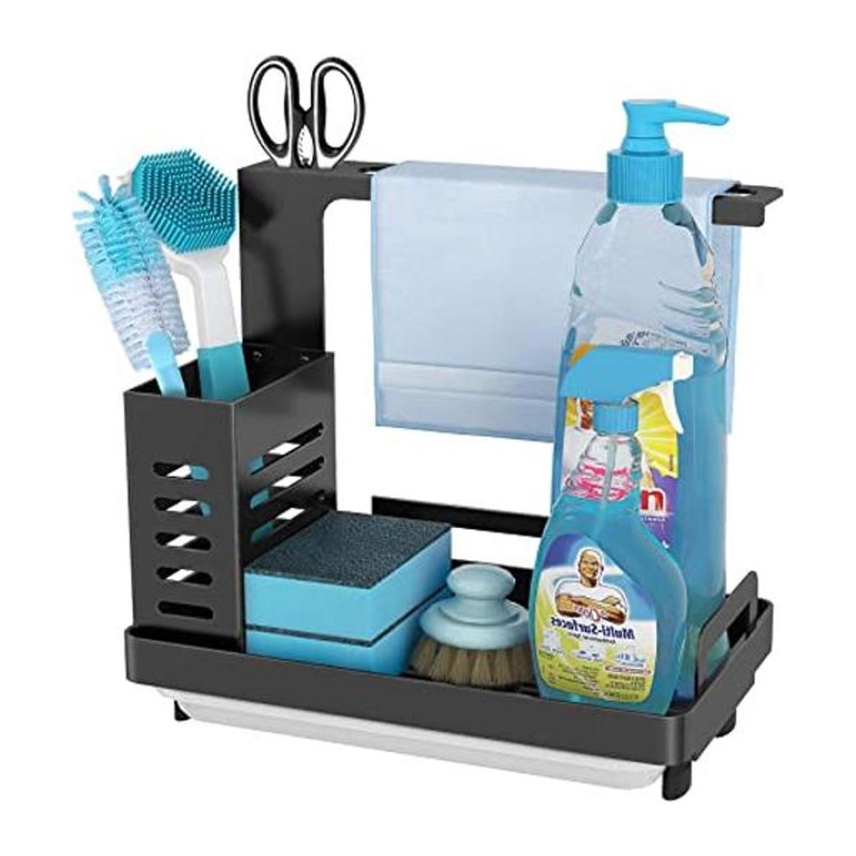 MKO Organizador de fregadero de cocina soporte de esponja
