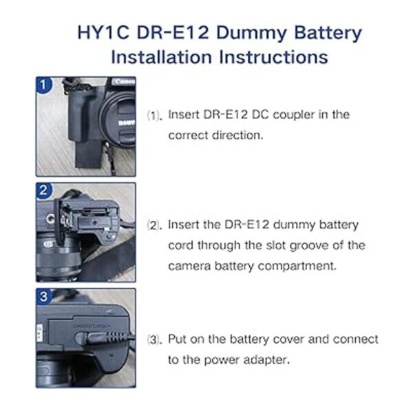 HY1C ACKE12 Adaptador de corriente alterna LPE12 Batería_3