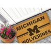 KH Sports Fan Michigan Wolverines Logo Team Coir Felpudo_2