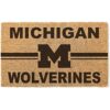 KH Sports Fan Michigan Wolverines Logo Team Coir Felpudo_1