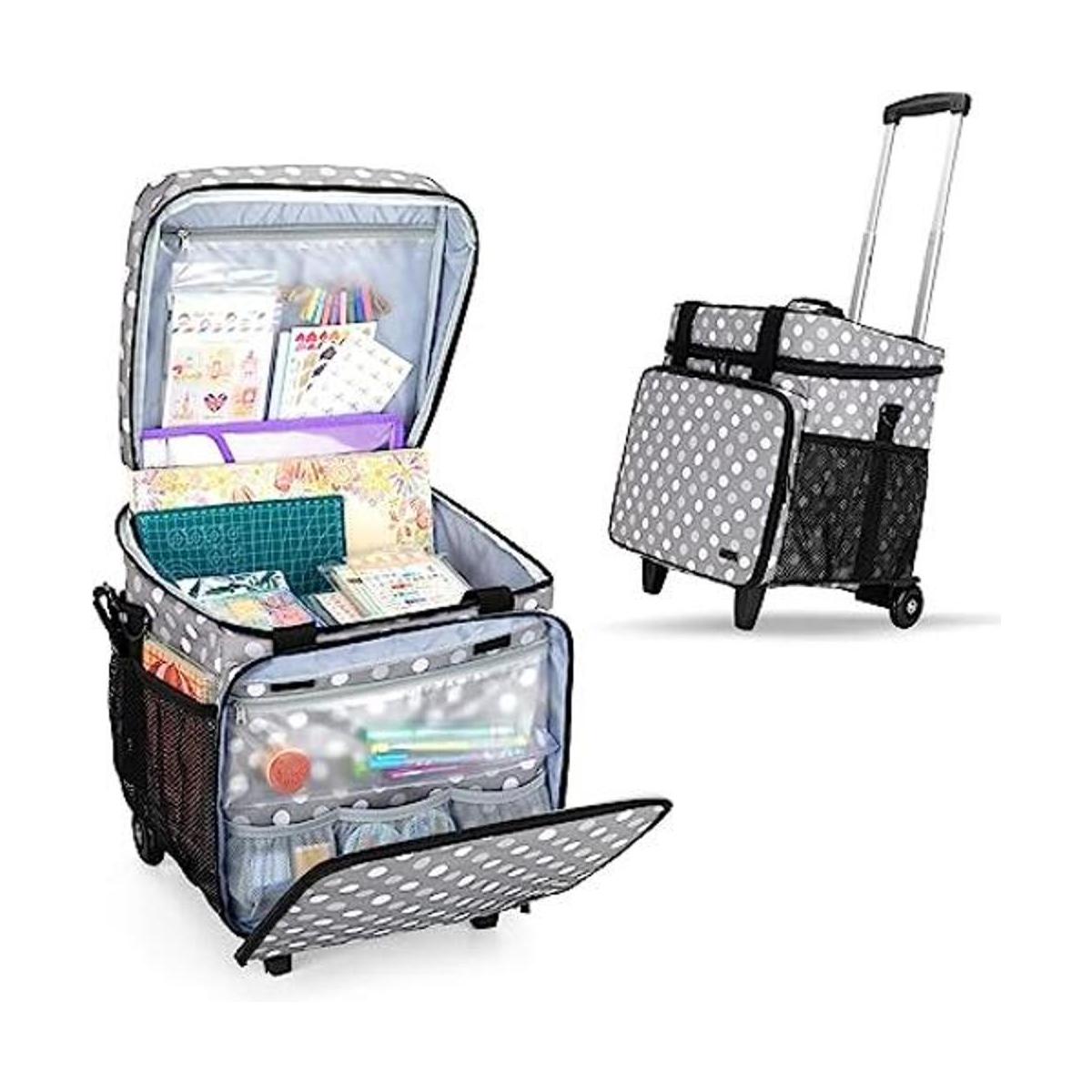 Luxja Bolsa con ruedas para álbumes de recortes bolsa