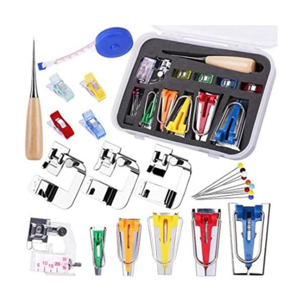 Kit de herramientas de cinta de bies con instrucciones_1