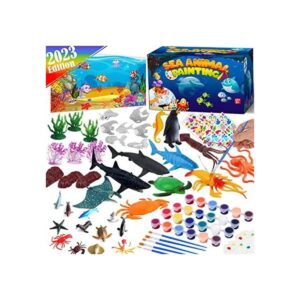 FUNZBO Juego de pintura de animales marinos del océano