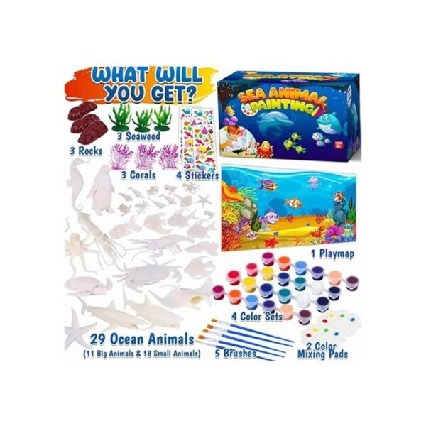 FUNZBO Juego de pintura de animales marinos del océano