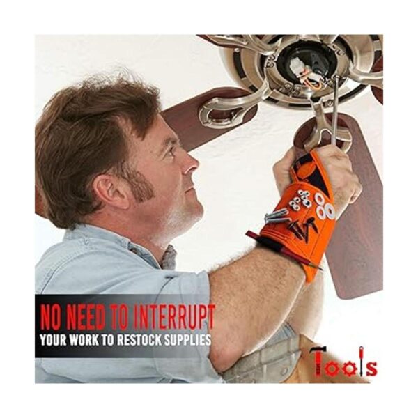 MEBTOOLS Pulsera magnética con linterna y cinta métrica_6