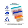 Bolsas reutilizables de silicona Ziplock para_3