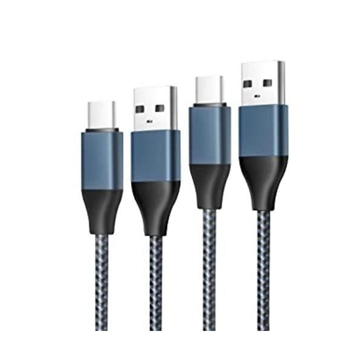 Paquete de 2 cables de carga rápida USB tipo C para