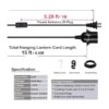 HESSION Paquete de 2 luces colgantes con enchufe de 15_2