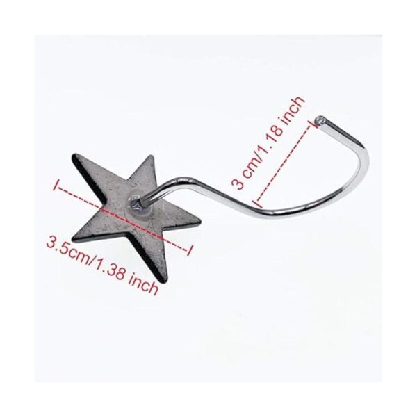 CHICTIE Star Ganchos para cortina de ducha juego de 12_4