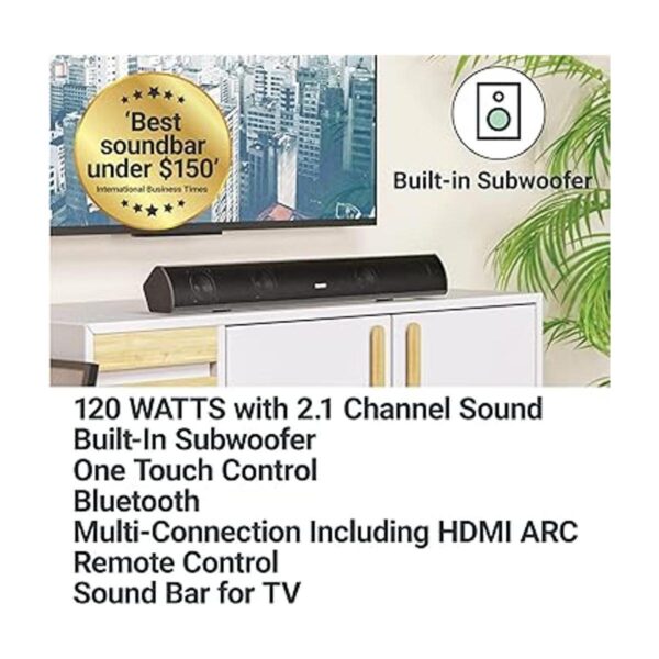 Majority Teton Barra de sonido para TV Potente sonido_2