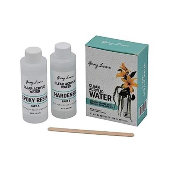 Gray Lane Agua acrílica transparente para arreglos florales