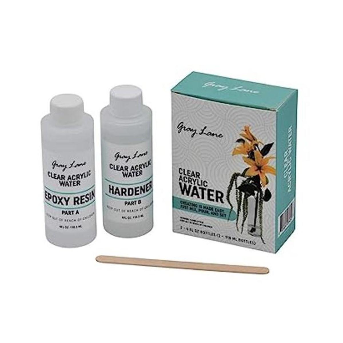 Gray Lane Agua acrílica transparente para arreglos florales
