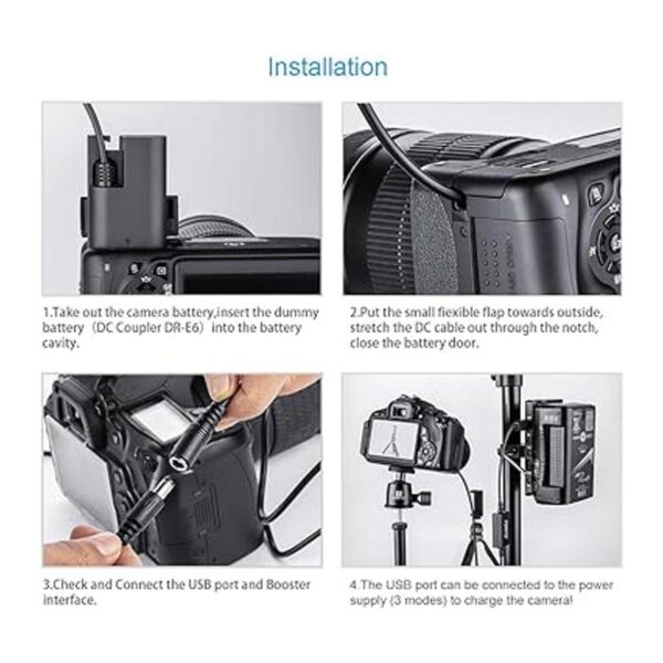 Fomito Acoplador USB DC de repuesto ACKE6 ACE6 LCE6_5