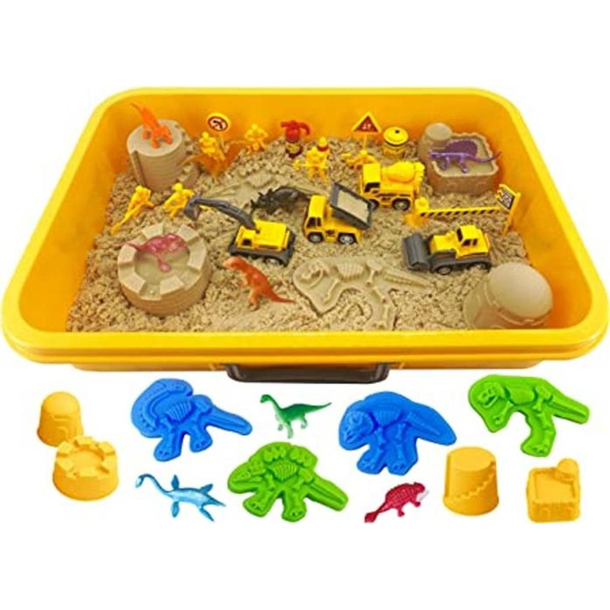 INvench Juego de arena de juego de dinosaurios de