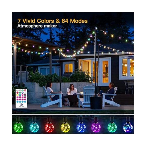 Cadena de luces LED para exteriores Ollny G40 para patio_2