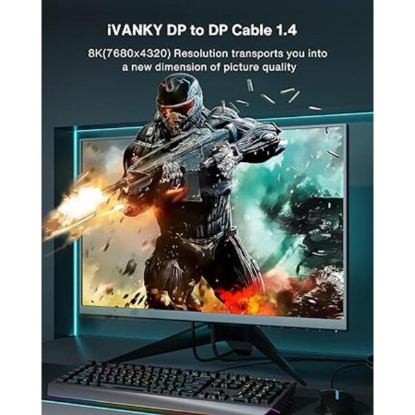 Cable DisplayPort 1.4 cable iVANKY 8K DP de 10 pies 8K_2