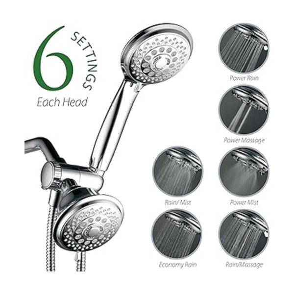 AquaStorm by HotelSpa 30 ajustes SpiralFlo 3 vías de alta