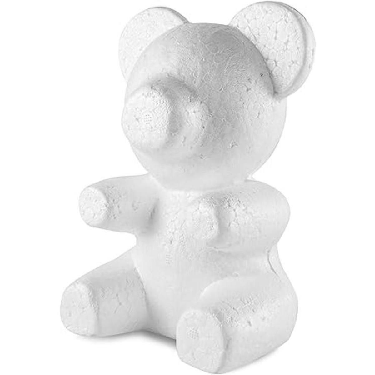 Oso de peluche de espuma con forma de nariz plana de