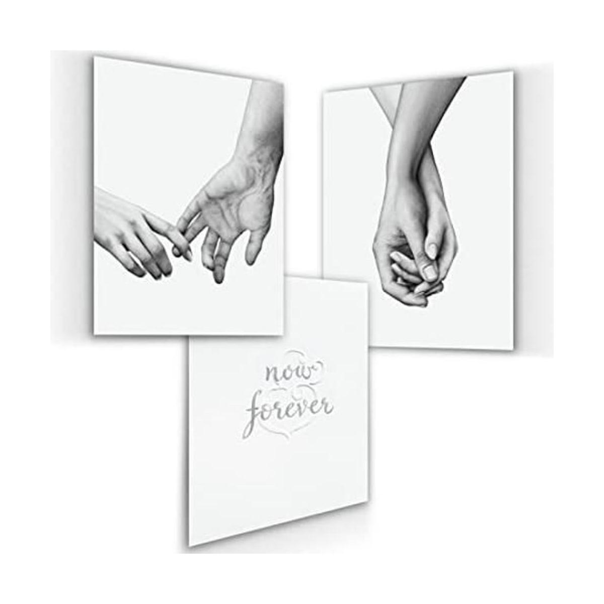 Decoración de pared de dormitorio para parejas minimalista