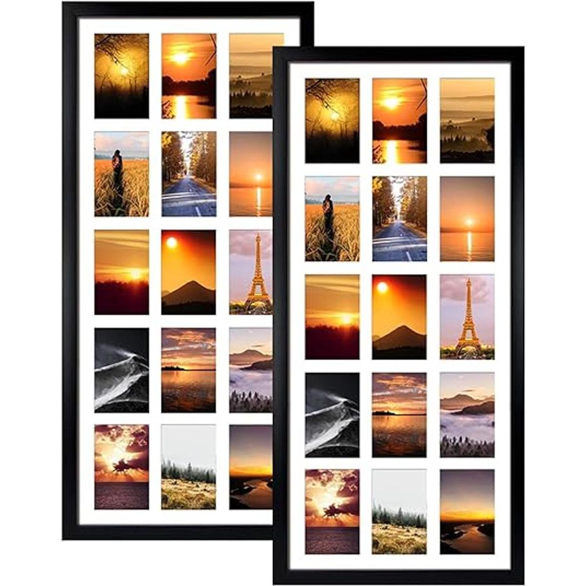 MEBRUDY Marcos de fotos de collage de 4 x 6 pulgadas con