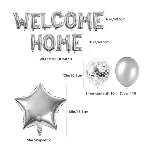 JumDaQ Globo de bienvenida con globos de confeti con_4