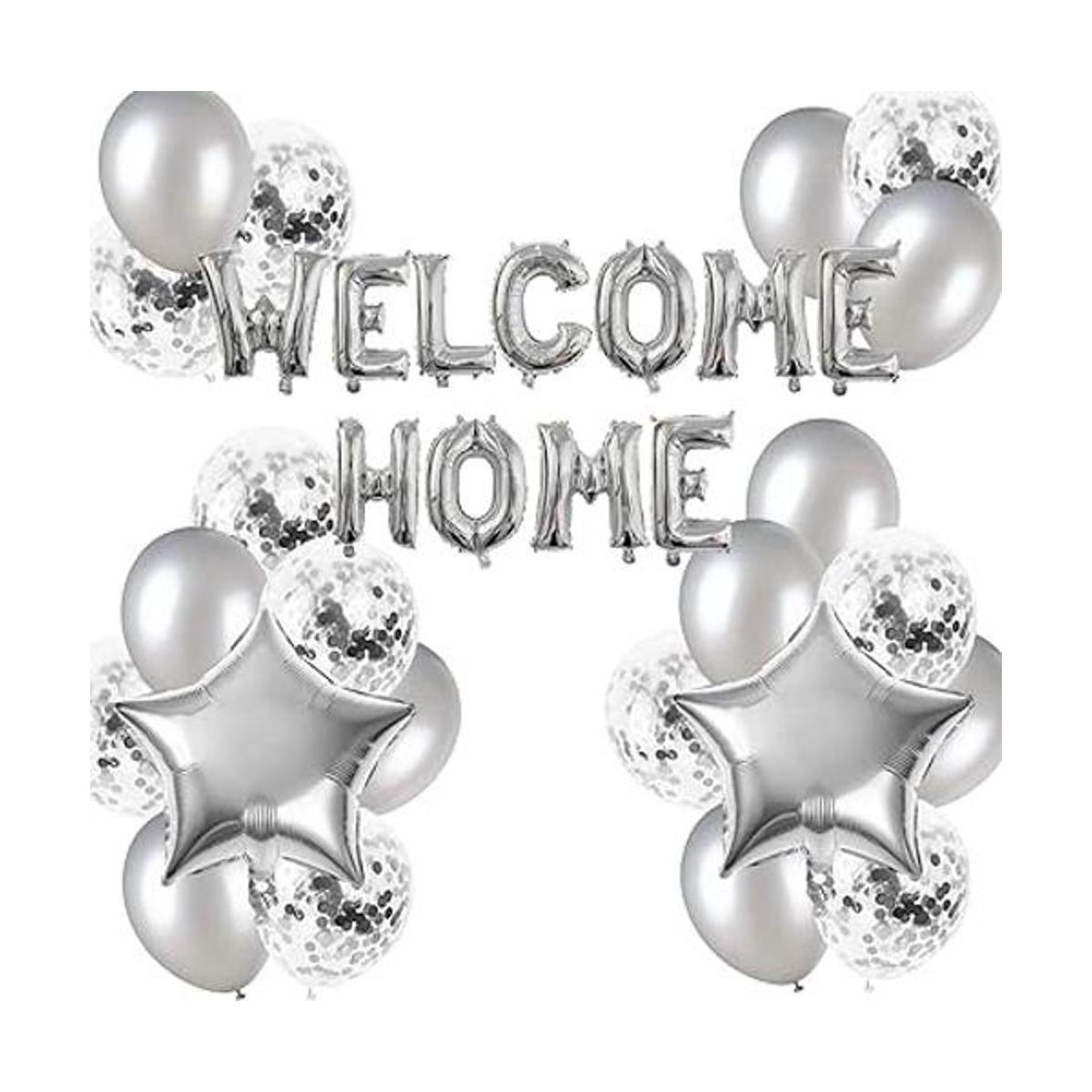 JumDaQ Globo de bienvenida con globos de confeti con