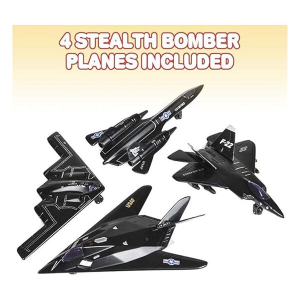 ArtCreativity Bombardero Stealth Diecast con mecanismo de