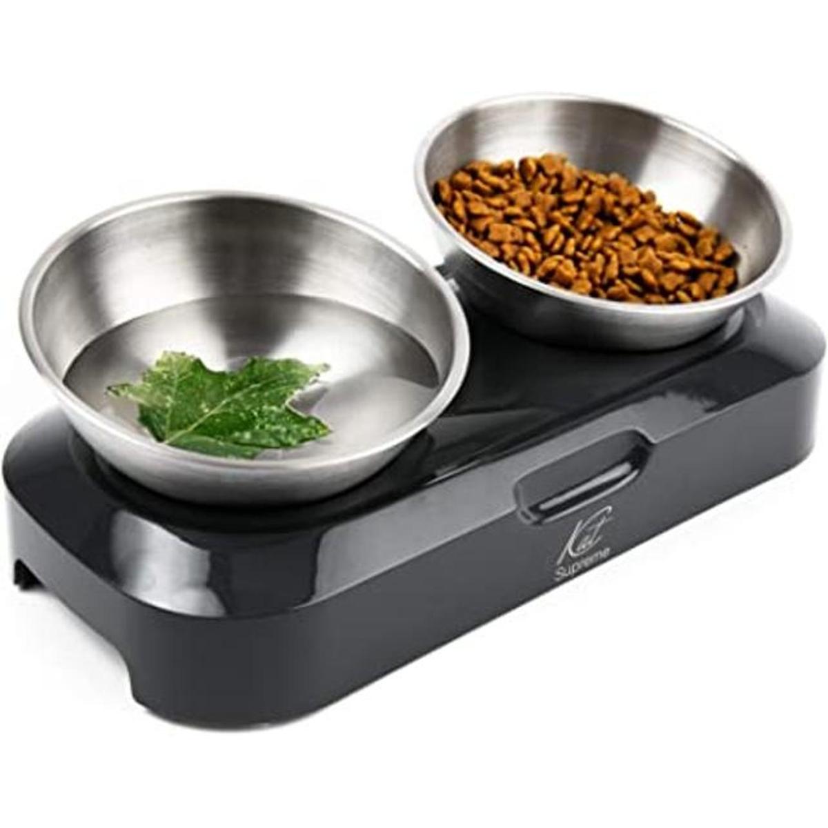 KatSupreme Cuencos inclinados para comida para gatos