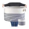 COMFYHOMI 2 cestas grandes de cuerda de algodón canasta_1