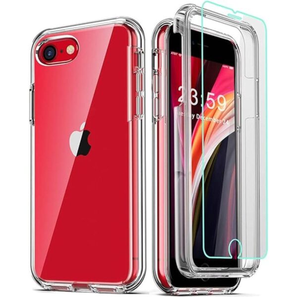COOLQO Funda para iPhone SE 2020 de 4.7 pulgadas con 2_1