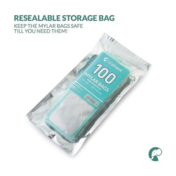 Bolsas de Mylar con cierre Ziplock de 4 x 6 pulgadas 100