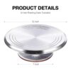 Puroma Tocadiscos giratorios de aleación de aluminio 8 en_2