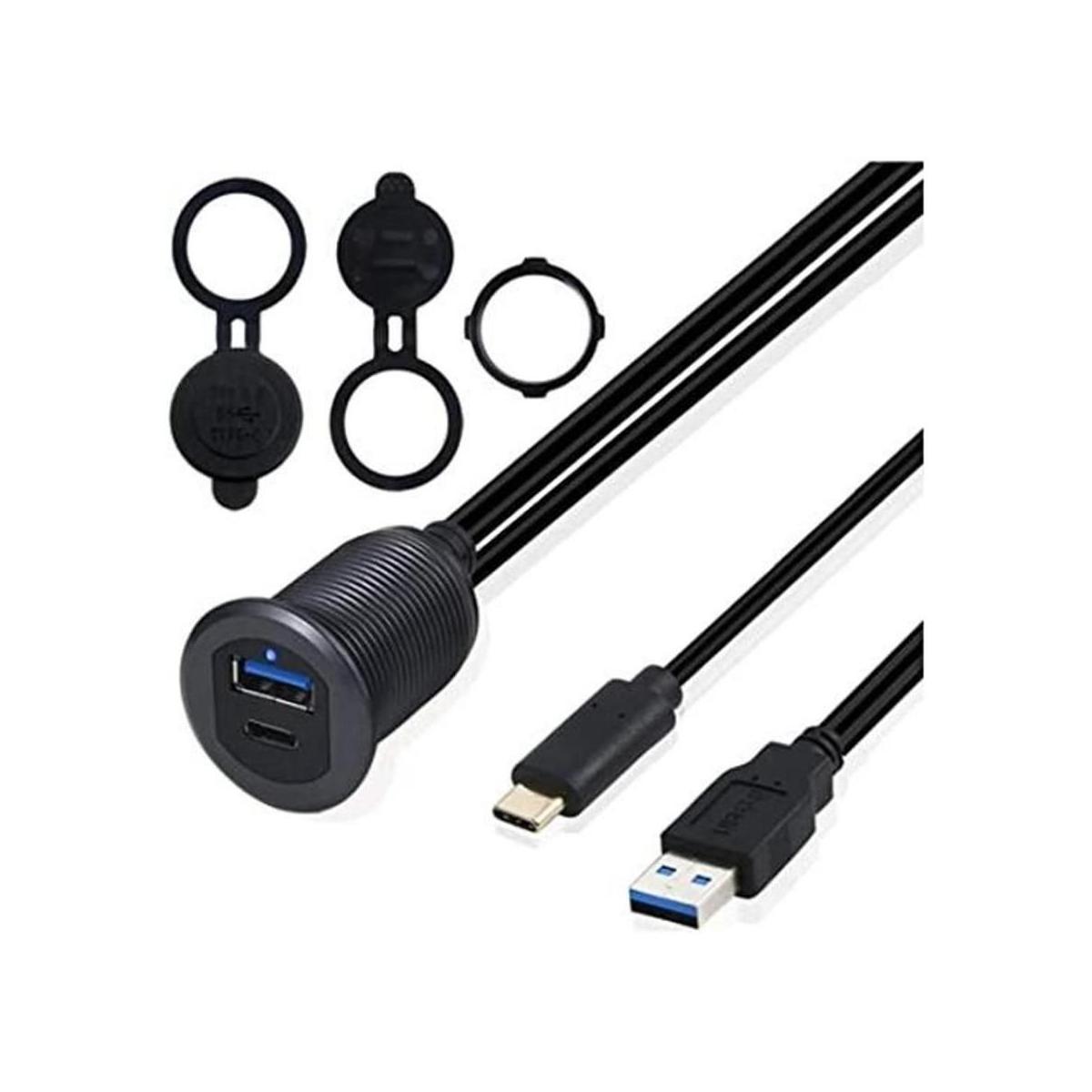 Kework Metal Shell USB 3.0 puerto y USB tipo C puerto de