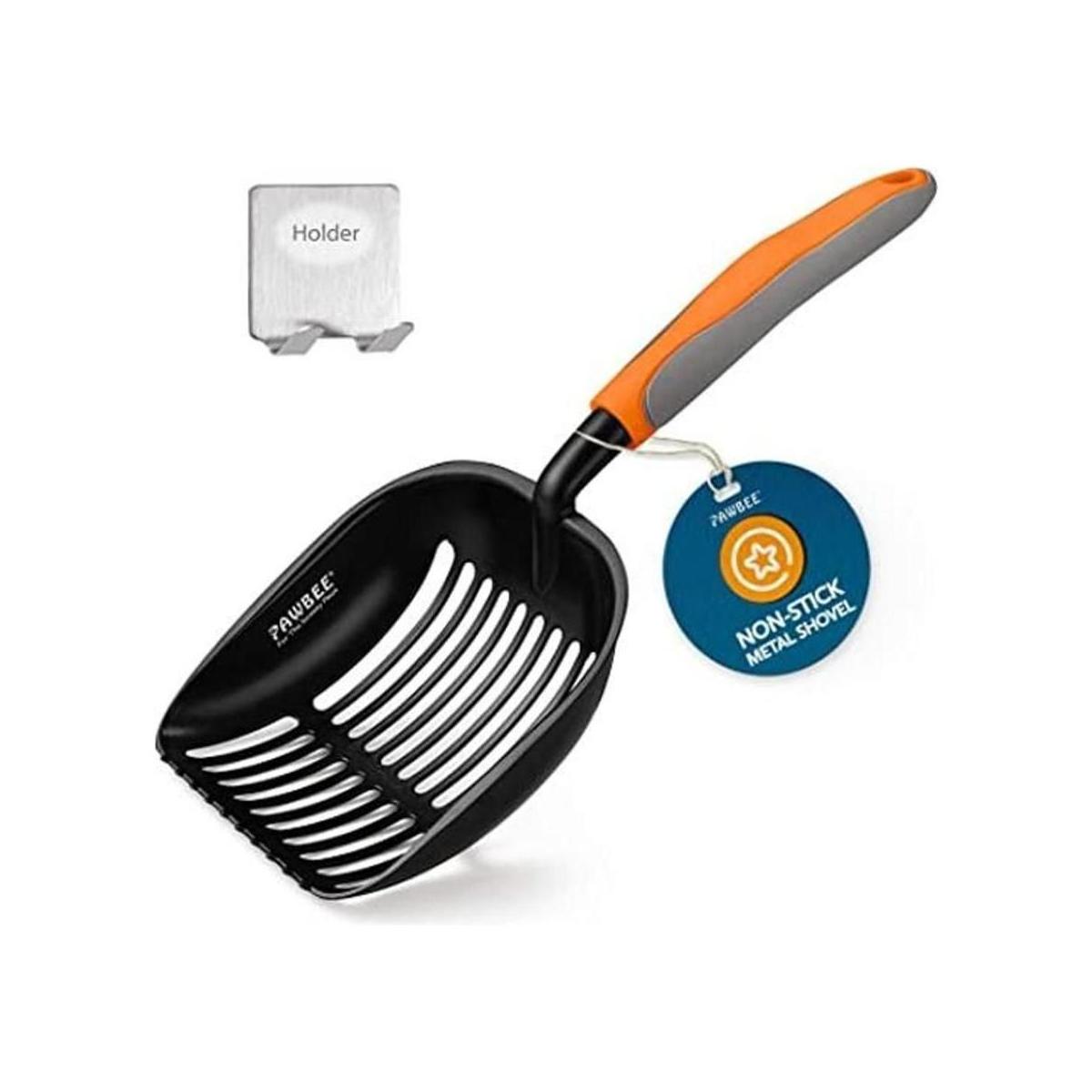 PAWBEE Cuchara de arena de metal para gatos cuchara