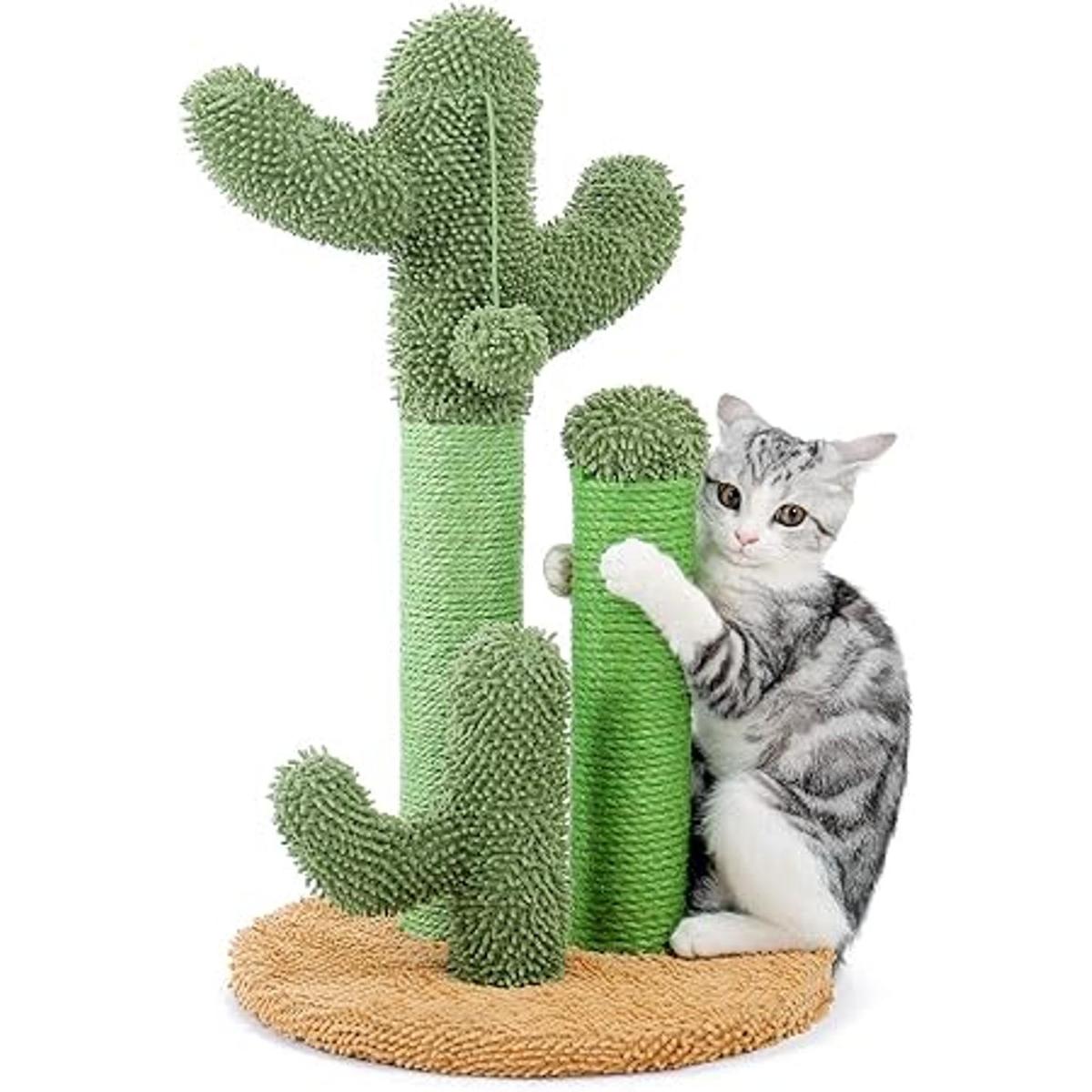 PAWZ Road Rascador de gato con 3 postes rascadores y bola