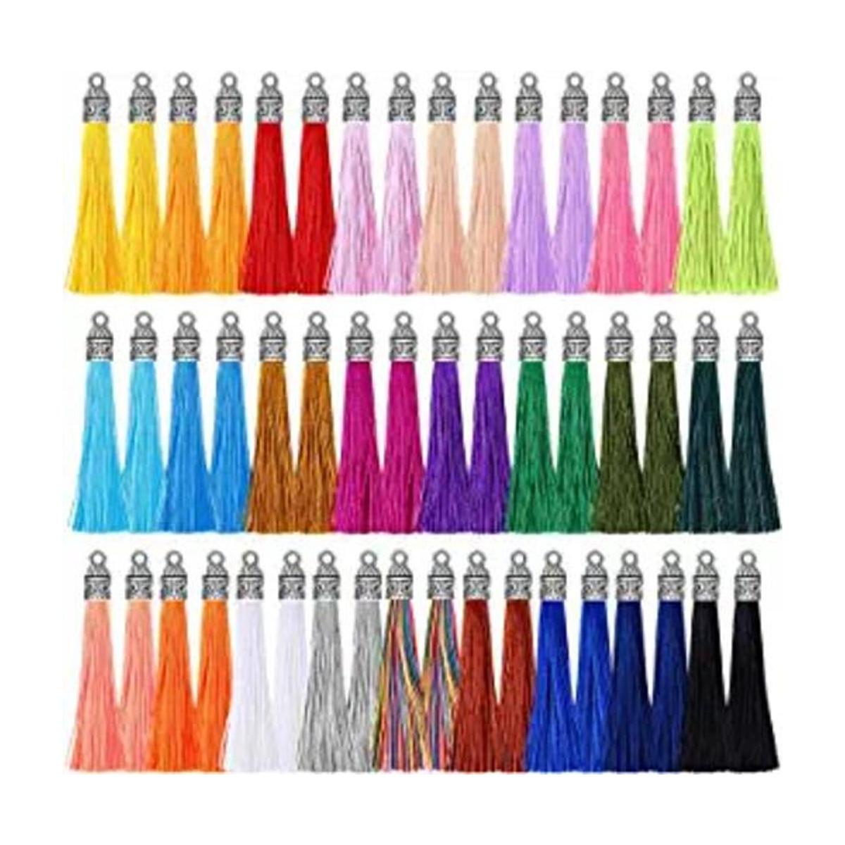 Borlas para hacer joyas Flasoo 100 piezas de llavero de