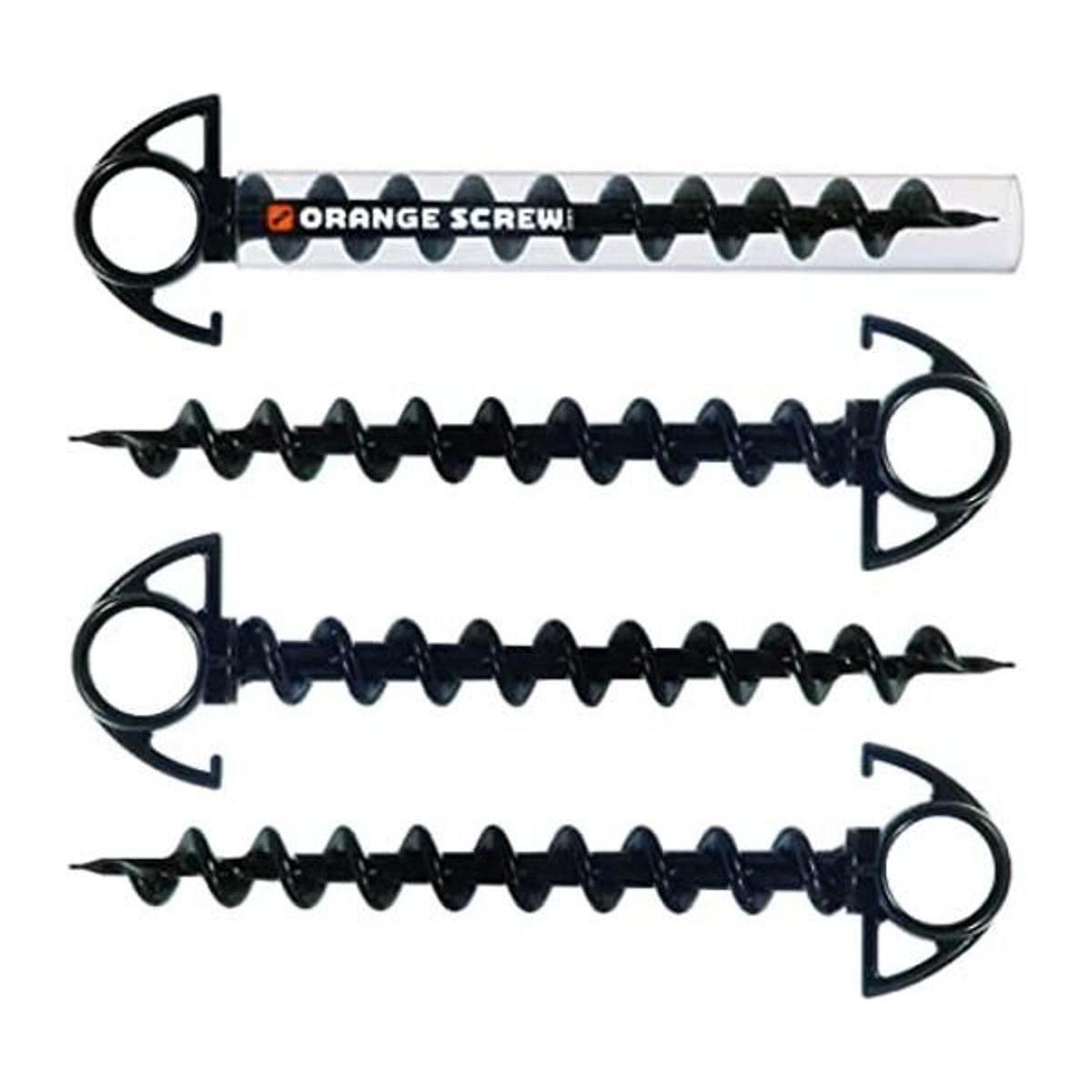 Orange Screw The Ultimate Ground Anchor Paquete de 4