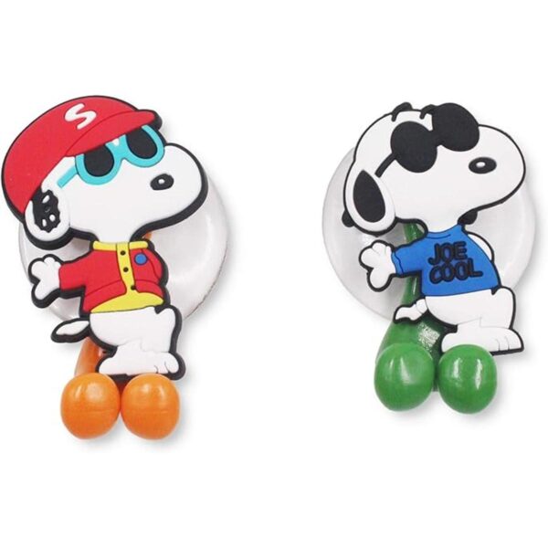 Finex Juego de 2 soportes para cepillos de dientes Snoopy