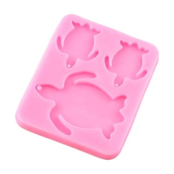 Nifocc molde de silicona para tortuga marina llavero con_4