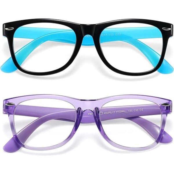 Paquete de 2 lentes de bloqueo de luz azul para niños_1