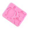 Nifocc molde de silicona para tortuga marina llavero con_6