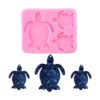 Nifocc molde de silicona para tortuga marina llavero con_1