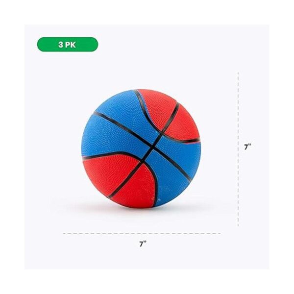 Boley Juego de baloncesto de goma con bomba 3 unidades_5