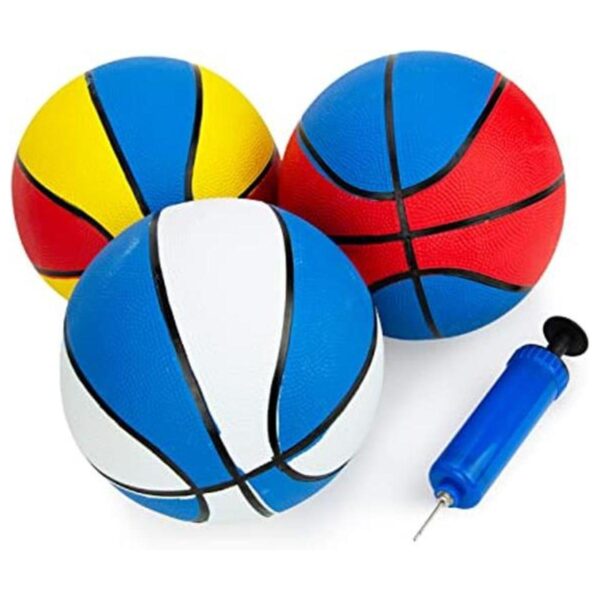 Boley Juego de baloncesto de goma con bomba 3 unidades_1