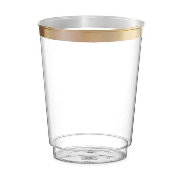 Plasticpro Vasos desechables de plástico transparente de