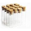 QXcom 60 minifrascos de vidrio transparente de 0.1 fl oz